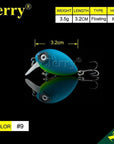 Jerry 1Pc 32Mm Ultralight Fishing Lures Micro Wobble Lures Trout Fishing Lures-Jerry Fishing Tackle-Matt blue-Bargain Bait Box