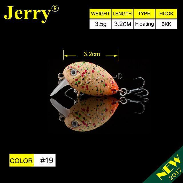 Jerry 1Pc 32Mm Ultralight Fishing Lures Micro Wobble Lures Trout Fishing Lures-Jerry Fishing Tackle-Orange-Bargain Bait Box