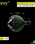 Jerry 1Pc 32Mm Ultralight Fishing Lures Micro Wobble Lures Trout Fishing Lures-Jerry Fishing Tackle-Pumpkin green-Bargain Bait Box