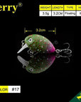 Jerry 1Pc 32Mm Ultralight Fishing Lures Micro Wobble Lures Trout Fishing Lures-Jerry Fishing Tackle-Pumpkin green purple-Bargain Bait Box