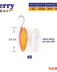 Jerry 3G 4.5G High Quality Fishing Spoons Area Trout Fishing Lures Pesca Micro-Jerry Fishing Tackle-3g orange yellow-Bargain Bait Box