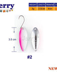 Jerry 3G 4.5G High Quality Fishing Spoons Area Trout Fishing Lures Pesca Micro-Jerry Fishing Tackle-3g pink pearl white-Bargain Bait Box