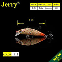 Jerry 5Cm Ultralight Fishing Lures Micro Minnow Lure Hard Bait Slow Sinking-Jerry Fishing Tackle-Orange pink-Bargain Bait Box