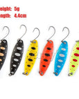 Jerry 5Pcs 3.3G 5G Artificial Fishing Lures Lightweight Trolling Spoons For-Jerry Fishing Tackle-5g color pattern 2-Bargain Bait Box