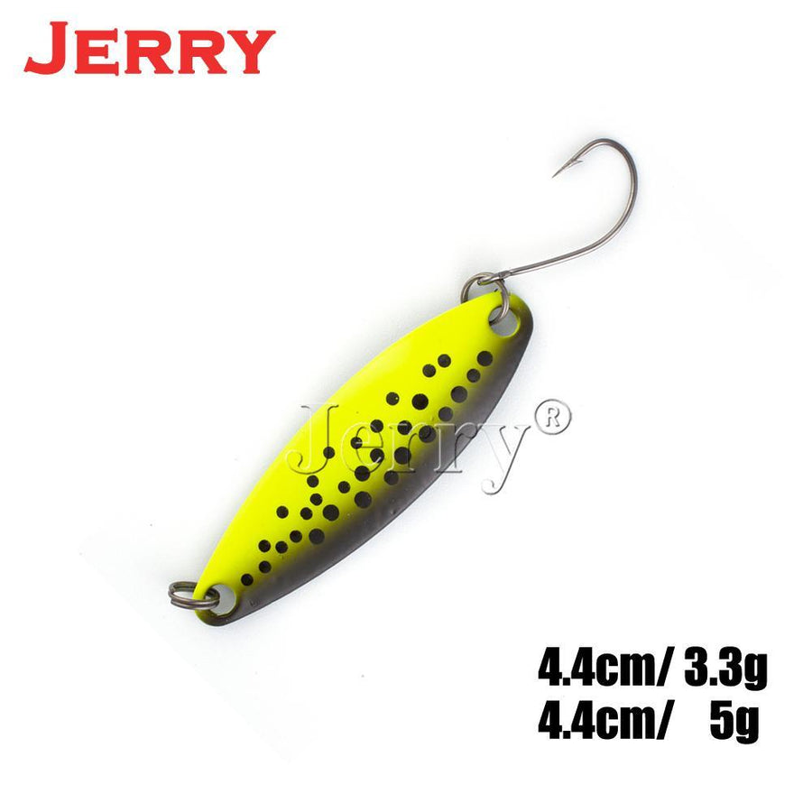 Jerry 5Pcs 3.3G 5G Fishing Spoon Salmon Trout Free Tackle Box Metal Lu –  Bargain Bait Box