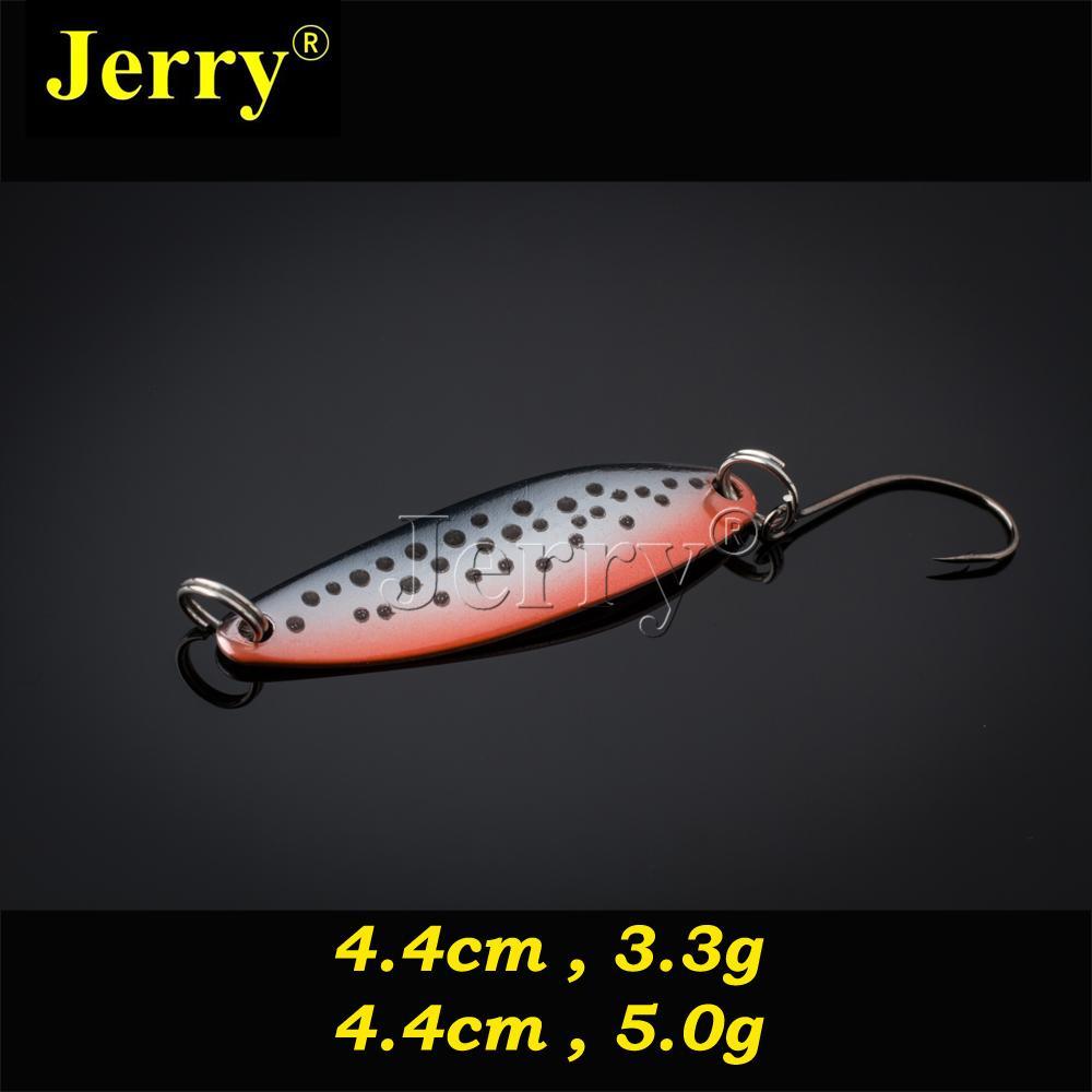 Jerry 5Pcs 3.3G 5G Fishing Spoon Salmon Trout Free Tackle Box Metal Lu – Bargain  Bait Box