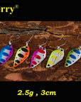 Jerry 5Pcs/Lot Micro Fishing Spoons Trout Lures Freshwater Spinner Bait Wobbler-Jerry Fishing Tackle-2g-Bargain Bait Box