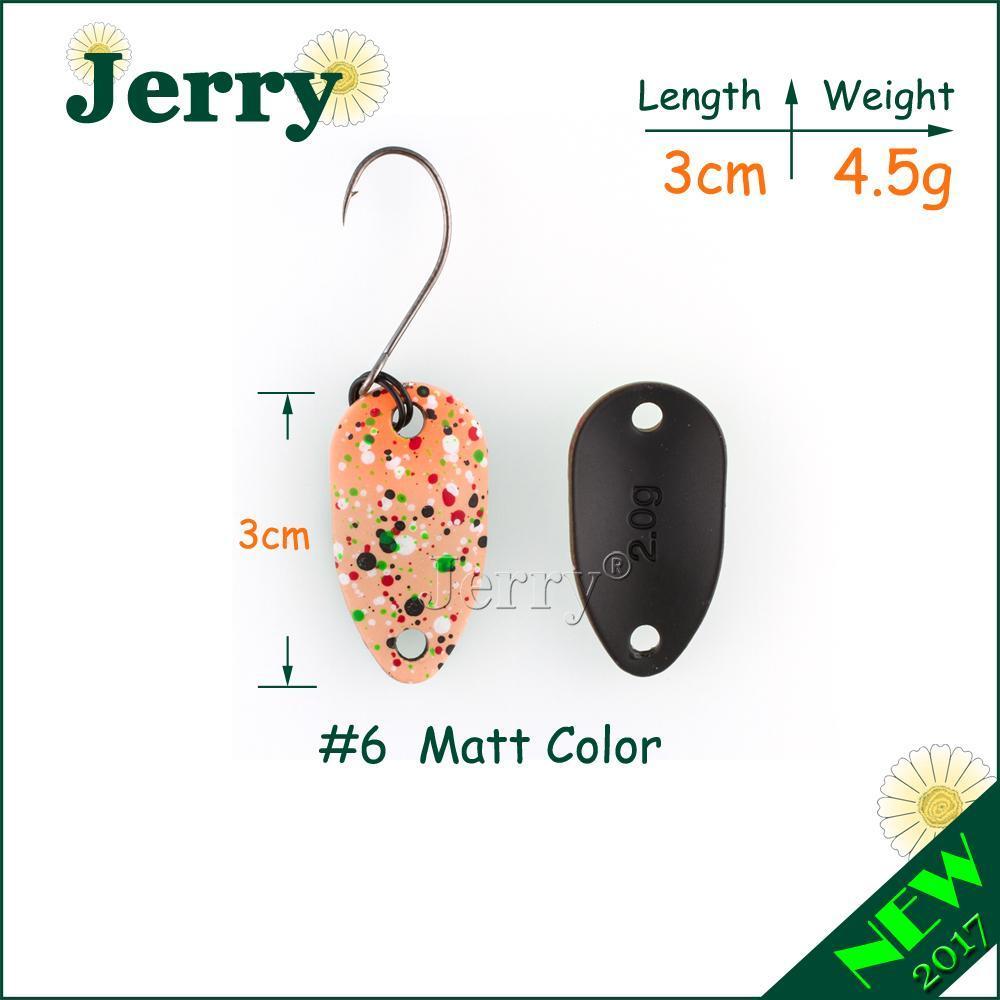 Jerry Pesca Two Side Colors Micro Fishing Spoons Trout Spoon Wobbler Fishing-Jerry Fishing Tackle-2g black pink-Bargain Bait Box