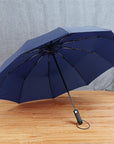 Jesse Kamm Big Strong Windproof Men Gentle Folding Compact Fully Automatic-Umbrellas-Bargain Bait Box-Blue-China-Bargain Bait Box