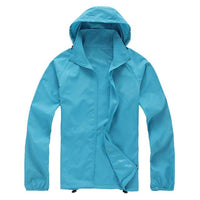 Jho-Outdoor Unisex Cycling Running Waterproof Windproof Jacket Rain Coat-Let's Have Fun Store-lake blue-XS-Bargain Bait Box