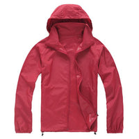 Jho-Outdoor Unisex Cycling Running Waterproof Windproof Jacket Rain Coat-Let's Have Fun Store-Red-XS-Bargain Bait Box
