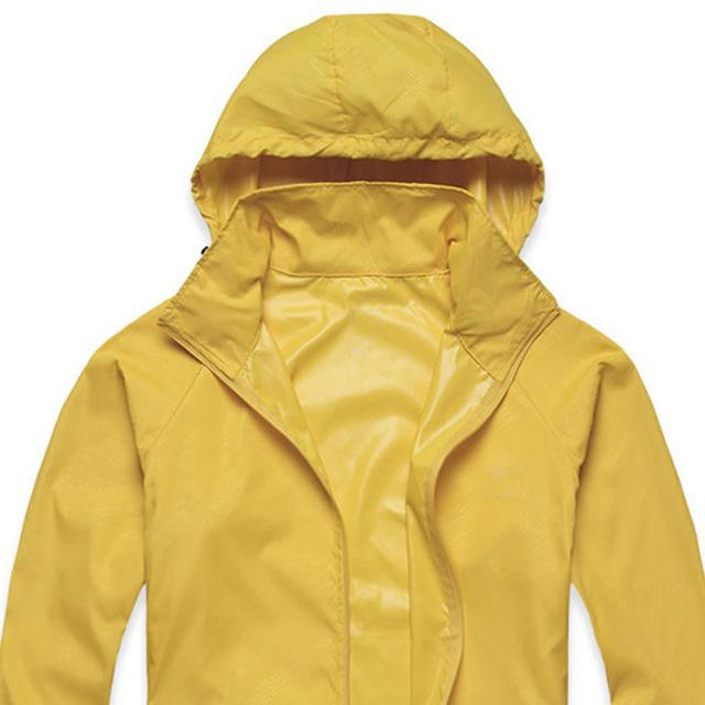 Jho-Outdoor Unisex Cycling Running Waterproof Windproof Jacket Rain Coat-Let&#39;s Have Fun Store-Yellow-XS-Bargain Bait Box