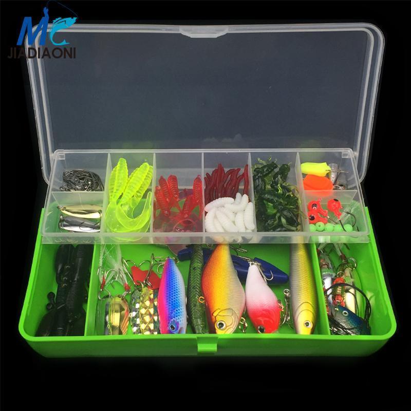 Jiadiaoni 100 Pieces Carp Fishing Lure Set Spinner Metal Bait Fly Fishing-jiadiaoni Official Store-White Box-Bargain Bait Box