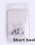 Jig Head 0.8G 5Pcs High Quality Jigs Bait Fishing Hook For Soft Worm Lure Lead-haofishing Store-Short hook-Bargain Bait Box