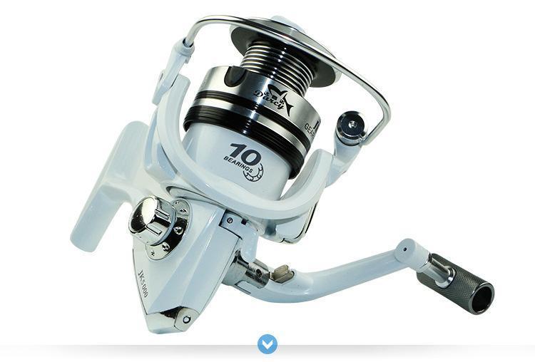 Jk1000-7000 10Bb Left Right Hand Wheel Metal Wrie Cup Saltwater Spinning Fishing-Spinning Reels-Rosemary shop-1000 Series-Bargain Bait Box
