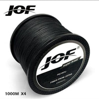 Jof 1000M Multifilament Fishing Line 100% Pe Braided 4 Threads Fly Fishing-liang1 Store-Black-0.4-Bargain Bait Box