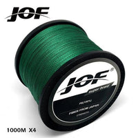 Jof 1000M Multifilament Fishing Line 100% Pe Braided 4 Threads Fly Fishing-liang1 Store-Green-0.4-Bargain Bait Box