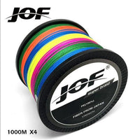Jof 1000M Multifilament Fishing Line 100% Pe Braided 4 Threads Fly Fishing-liang1 Store-Muliticolor-0.4-Bargain Bait Box