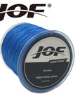 Jof 100M 8Strands Braided Fishing Lines Multifilament Multicolor Pe Fine Fishing-duo dian Store-Blue-1.0-Bargain Bait Box