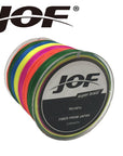 Jof 100M 8Strands Braided Fishing Lines Multifilament Multicolor Pe Fine Fishing-duo dian Store-Multi with Green-1.0-Bargain Bait Box
