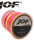 Jof 100M 8Strands Braided Fishing Lines Multifilament Multicolor Pe Fine Fishing-duo dian Store-Multi with Red-1.0-Bargain Bait Box