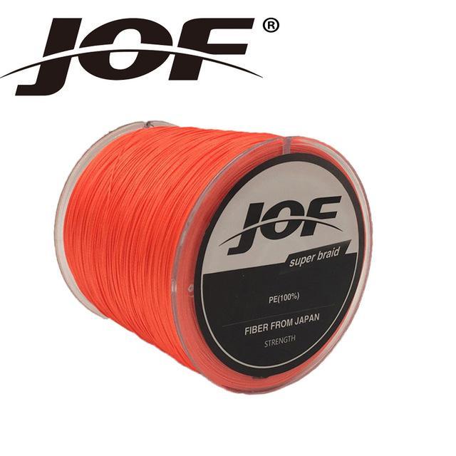 Jof 100M 8Strands Braided Fishing Lines Multifilament Multicolor Pe Fine Fishing-duo dian Store-Orange-1.0-Bargain Bait Box