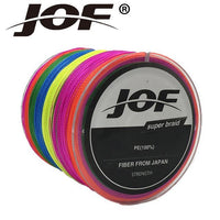 Jof 150M 10 Colors Pe Braided 4 Strands Fishing Line 8 - 100 Lb Pesca Braided-duo dian Store-Multi with Green-0.3-Bargain Bait Box
