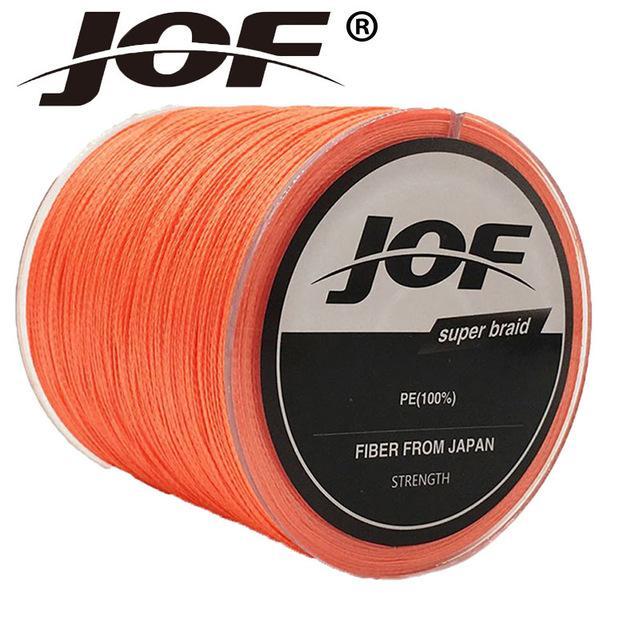 Jof 150M 10 Colors Pe Braided 4 Strands Fishing Line 8 - 100 Lb Pesca Braided-duo dian Store-Orange-0.3-Bargain Bait Box