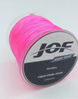 Jof 300M 8 Braided Fishing Line 8 Strands Smoothly Japan Multifilament 100% Pe-There is always a suitable for you-Pink-1.0-Bargain Bait Box
