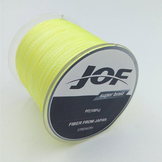 Jof 300M 8 Braided Fishing Line 8 Strands Smoothly Japan Multifilament 100% Pe-There is always a suitable for you-Yellow-1.0-Bargain Bait Box