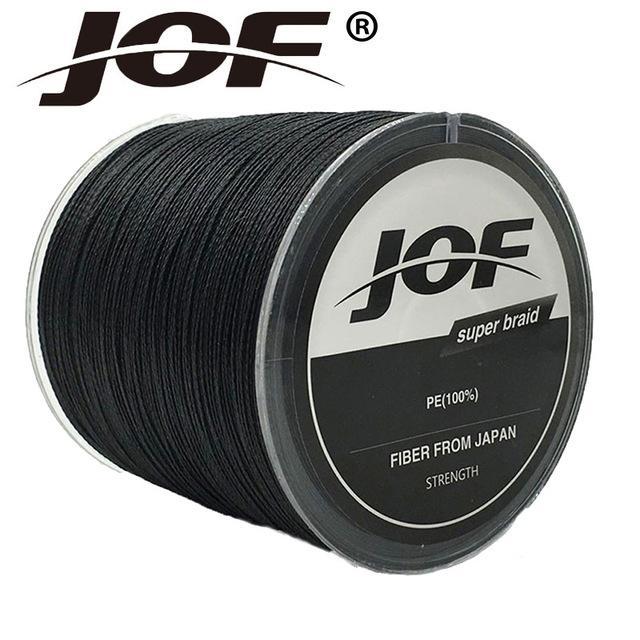 Jof 4 Strands 100M Pe Braided Fishing Line Multifilament Fishing Line Wire-duo dian Store-Black-0.3-Bargain Bait Box