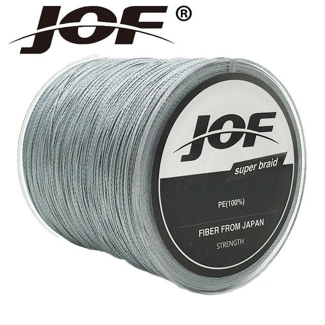 Jof 4 Strands 100M Pe Braided Fishing Line Multifilament Fishing Line Wire-duo dian Store-Gray-0.3-Bargain Bait Box