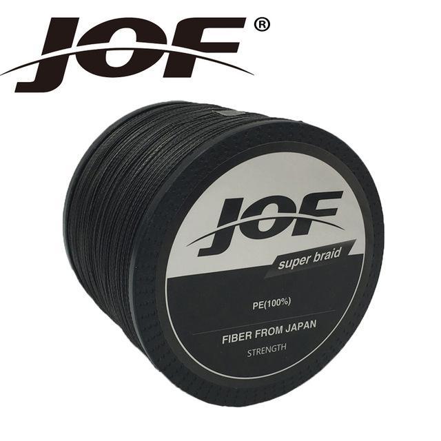 Jof 4Strands 1000M Fishing Line Brand Pink/Green/Grey/Yellow/Blue Braided-duo dian Store-Black-0.3-Bargain Bait Box