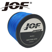 Jof 4Strands 1000M Fishing Line Brand Pink/Green/Grey/Yellow/Blue Braided-duo dian Store-Blue-0.3-Bargain Bait Box