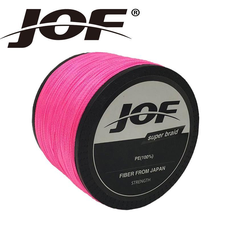 Jof 4Strands 1000M Fishing Line Brand Pink/Green/Grey/Yellow/Blue Braided-duo dian Store-Gray-0.3-Bargain Bait Box