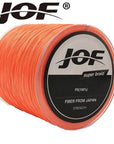 Jof 4Strands 100M Super Strong 4Plys Japan Multifilament Pe 4Braided Fishing-duo dian Store-Orange-0.3-Bargain Bait Box