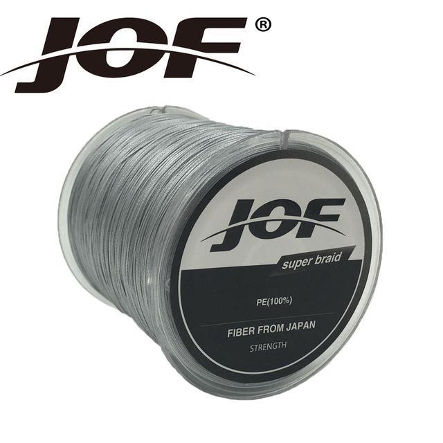 Jof 500M Braided Multifilament 8Strands Super Power Pe Fishing Line Rope Peche-duo dian Store-Gray-0.6-Bargain Bait Box