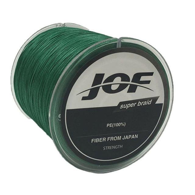 Jof 8 Colors Fishing Line 4 Strands 300M Pe Big Horsepower Braided 8Weaves-Enrich Your Outdoor Life Store-Green-1.0-Bargain Bait Box