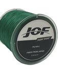Jof 8 Colors Fishing Line 4 Strands 300M Pe Big Horsepower Braided 8Weaves-Enrich Your Outdoor Life Store-Green-1.0-Bargain Bait Box