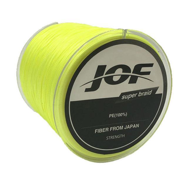 Jof 8 Colors Fishing Line 4 Strands 300M Pe Big Horsepower Braided 8Weaves-Enrich Your Outdoor Life Store-Light Green-1.0-Bargain Bait Box