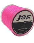 Jof 8 Colors Fishing Line 4 Strands 300M Pe Big Horsepower Braided 8Weaves-Enrich Your Outdoor Life Store-Pink-1.0-Bargain Bait Box