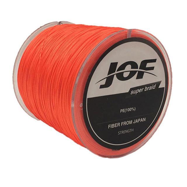 Jof 8 Colors Fishing Line 4 Strands 300M Pe Big Horsepower Braided 8Weaves-Enrich Your Outdoor Life Store-Red-1.0-Bargain Bait Box