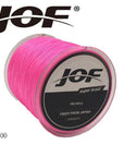Jof 8 Strands 100M Pe Braided Fishing Line Multifilament Fishing Line Wire-YPYC Sporting Store-Pink-1.0-Bargain Bait Box