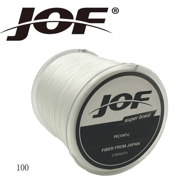 Jof 8 Strands 100M Pe Braided Fishing Line Multifilament Fishing Line Wire-YPYC Sporting Store-White-1.0-Bargain Bait Box