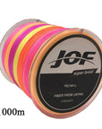 Jof 8 Strands Fishing Line 1000M Colorful Pe Big Horsepower Braided Fishing Line-Cycling Equipment Store-Red-1.0-Bargain Bait Box