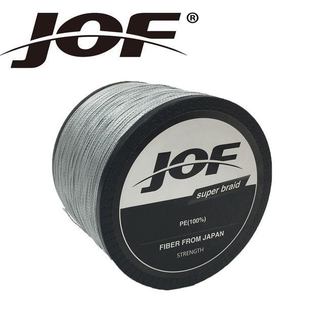 Jof Brand Braided Fishing Line 1000M Smooth Multifilament Pe 8Strands Braided-duo dian Store-Gray-0.6-Bargain Bait Box