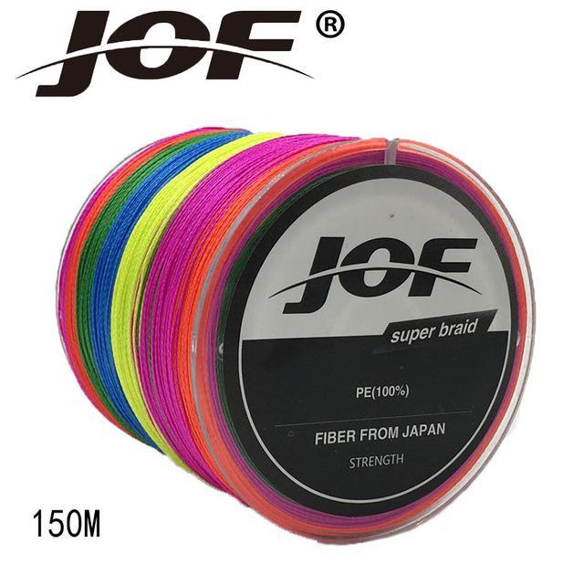 Jof Fishing Line Multifilament 150M Super Strong Pe Braided Fishing Line 4-YPYC Sporting Store-Multi With Green-0.3-Bargain Bait Box