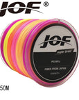 Jof Fishing Line Multifilament 150M Super Strong Pe Braided Fishing Line 4-YPYC Sporting Store-Multi With Red-0.3-Bargain Bait Box