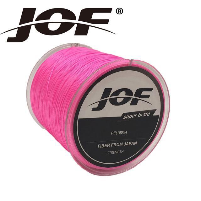 Jof Series 150M 4Strands Multifilament Fishing Line Super Strong Pe 4 Colors-duo dian Store-Pink-0.3-Bargain Bait Box