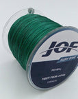 Jof The 300M 4 Stands Pe Braided Fly Fishing Line 4-100Lb To Choice Power Pe-Fishing Enjoying Store-Green-1.0-Bargain Bait Box